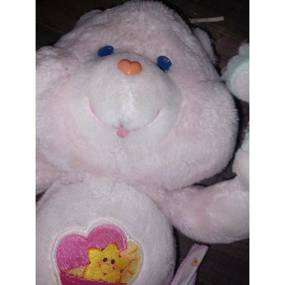 Lot 3 Vintage Care Bears Cousins Kenner Plush 1980s Lamb, Cheer, baby hugs - Picture 3 of 5